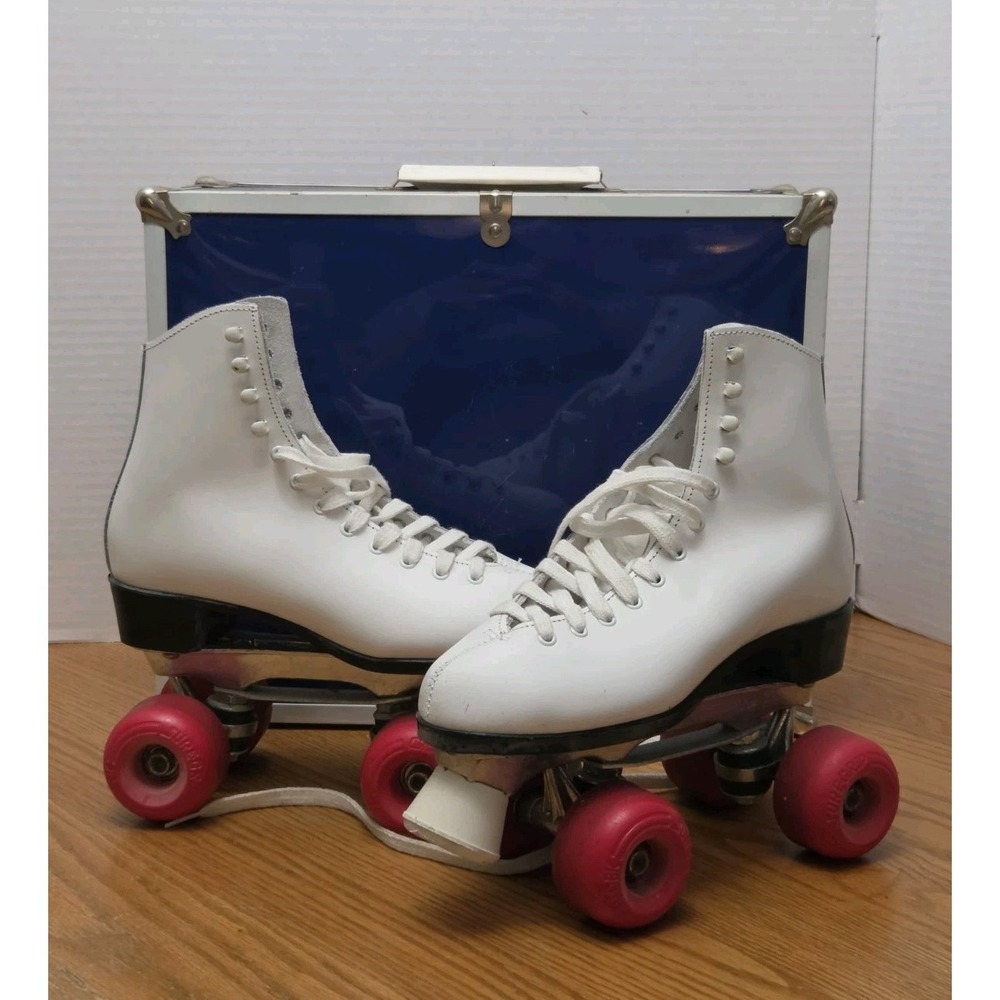 Sure-Grip Aarobic White Women's Quad Roller Skates Size 6 MPN Aarobic
